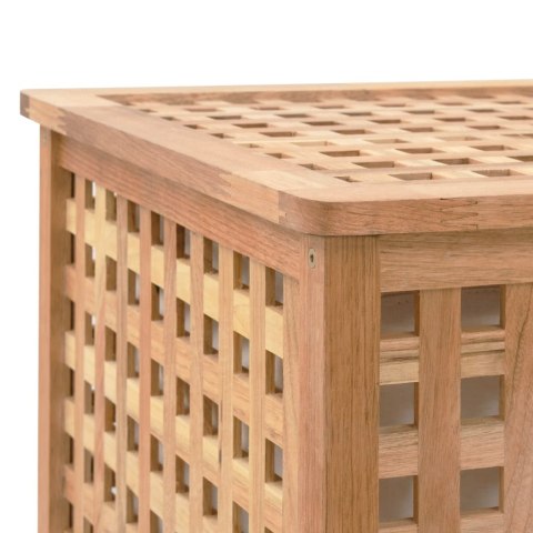 KOSZ NA PRANIE 87,5X46X67CM LITE DREWNO ORZECHOWE