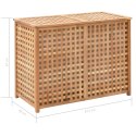 KOSZ NA PRANIE 87,5X46X67CM LITE DREWNO ORZECHOWE