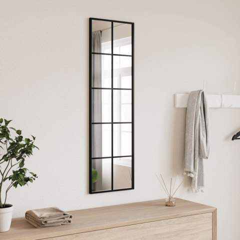 LUSTRO ŚCIENNE CZARNE 30X100CM PROSTOKĄTNE ŻELAZO