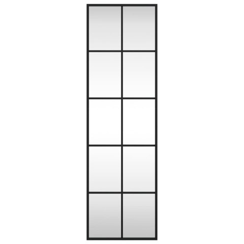 LUSTRO ŚCIENNE CZARNE 30X100CM PROSTOKĄTNE ŻELAZO