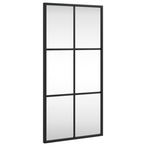 LUSTRO ŚCIENNE CZARNE 30X60CM PROSTOKĄTNE ŻELAZO