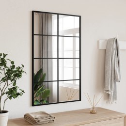 LUSTRO ŚCIENNE CZARNE 50X80CM PROSTOKĄTNE ŻELAZO