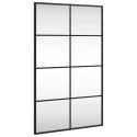 LUSTRO ŚCIENNE CZARNE 50X80CM PROSTOKĄTNE ŻELAZO