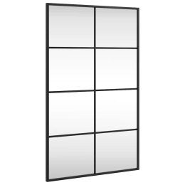 LUSTRO ŚCIENNE CZARNE 50X80CM PROSTOKĄTNE ŻELAZO
