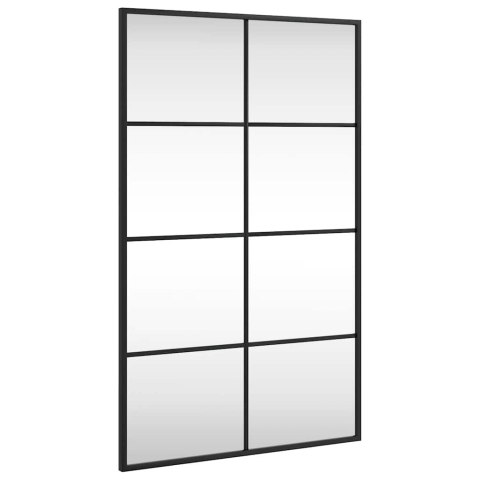 LUSTRO ŚCIENNE CZARNE 50X80CM PROSTOKĄTNE ŻELAZO
