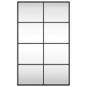 LUSTRO ŚCIENNE CZARNE 50X80CM PROSTOKĄTNE ŻELAZO