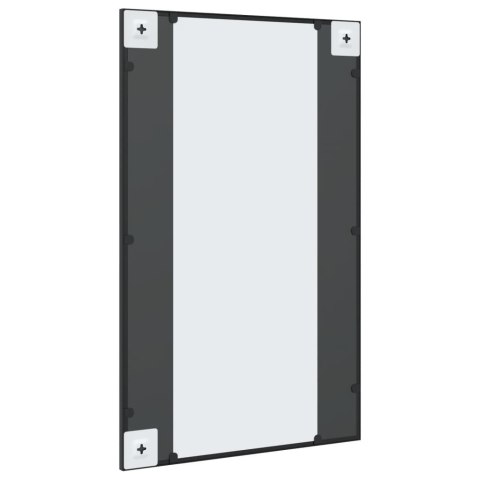 LUSTRO ŚCIENNE CZARNE 50X80CM PROSTOKĄTNE ŻELAZO