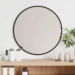 LUSTRO ŚCIENNE CZARNE Ø 40CM OKRĄGŁE