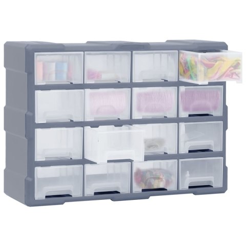 ORGANIZER Z 16 ŚREDNIMI SZUFLADKAMI 52X16X37CM