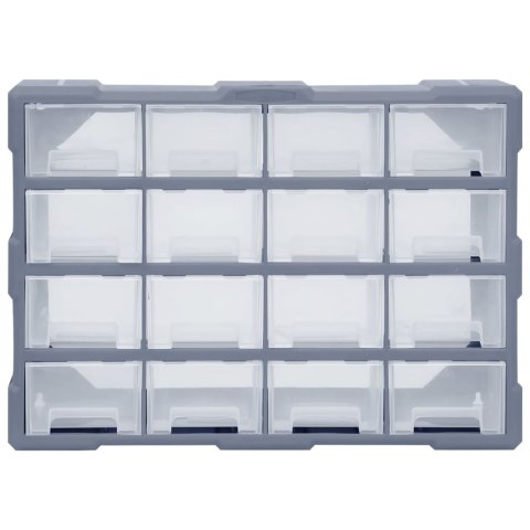 ORGANIZER Z 16 ŚREDNIMI SZUFLADKAMI 52X16X37CM