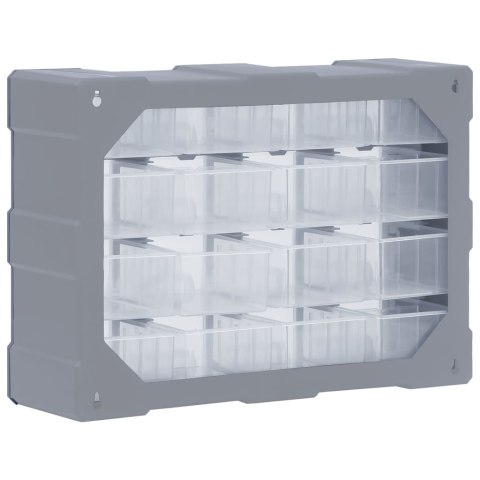 ORGANIZER Z 16 ŚREDNIMI SZUFLADKAMI 52X16X37CM