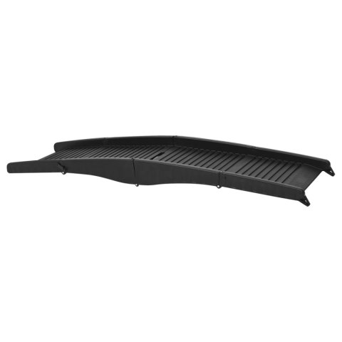 SKŁADANA RAMPA DLA PSÓW CZARNA 153X40X12,5CM PLASTIKOWA