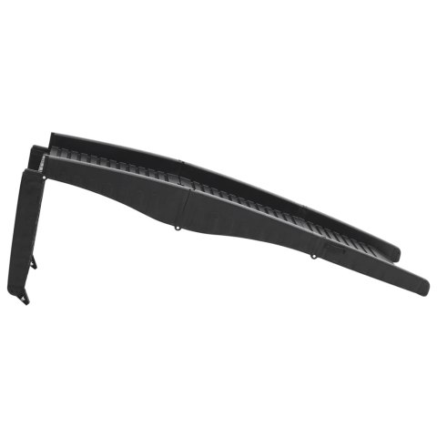 SKŁADANA RAMPA DLA PSÓW CZARNA 153X40X12,5CM PLASTIKOWA