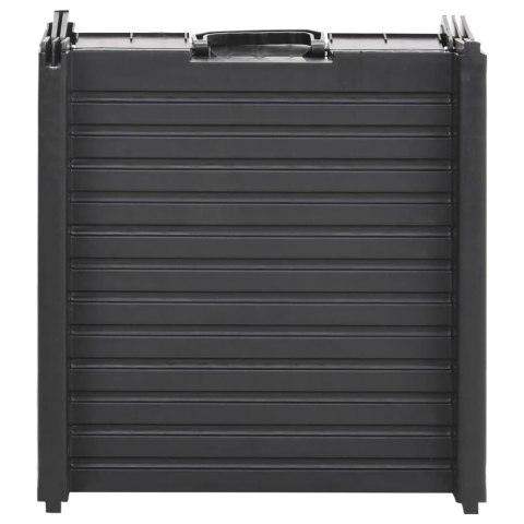 SKŁADANA RAMPA DLA PSÓW CZARNA 153X40X12,5CM PLASTIKOWA