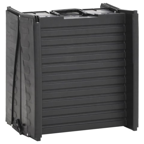 SKŁADANA RAMPA DLA PSÓW CZARNA 153X40X12,5CM PLASTIKOWA