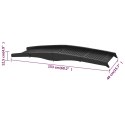 SKŁADANA RAMPA DLA PSÓW CZARNA 153X40X12,5CM PLASTIKOWA