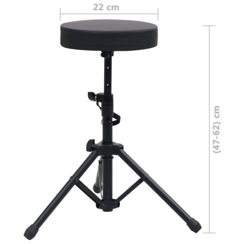 STATYW POD KEYBOARD ZE STOŁKIEM CZARNY