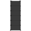 STOJAK NA BUTY CZARNY 94,5X36,5X106CM PP