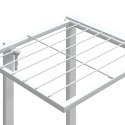 STOJAK NA KWIATY NA KÓŁKACH 94,5X24,5X91,5CM BIAŁY ŻELAZO