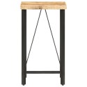 STOLIK BAROWY 60X60X107CM SUROWE DREWNO MANGO