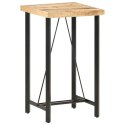 STOLIK BAROWY 60X60X107CM SUROWE DREWNO MANGO