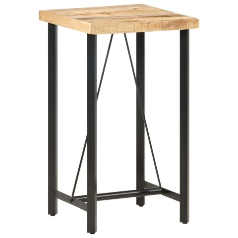STOLIK BAROWY 60X60X107CM SUROWE DREWNO MANGO