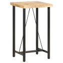 STOLIK BAROWY 60X60X107CM SUROWE DREWNO MANGO
