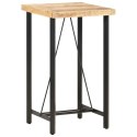 STOLIK BAROWY 60X60X107CM SUROWE DREWNO MANGO