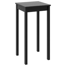 STOLIK BAROWY Z MDF CZARNY 55X55X107CM