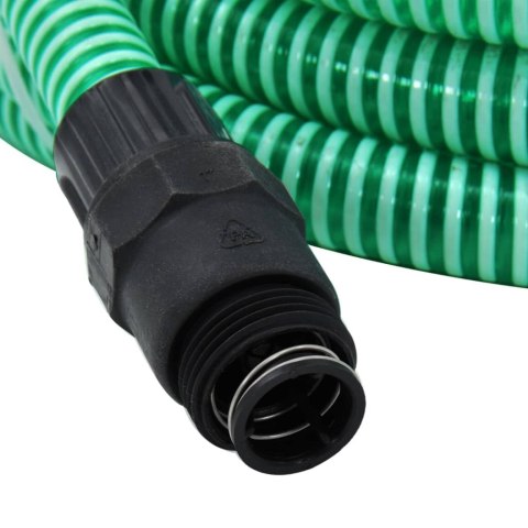 WĄŻ SSĄCY Z MOSIĘŻNYMI ZŁĄCZAMI ZIELONY 1" 7 M PVC