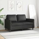 2-OSOBOWA SOFA CZARNA 120CM SZTUCZNA SKÓRA