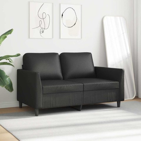 2-OSOBOWA SOFA CZARNA 120CM SZTUCZNA SKÓRA