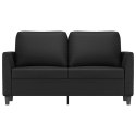 2-OSOBOWA SOFA CZARNA 120CM SZTUCZNA SKÓRA