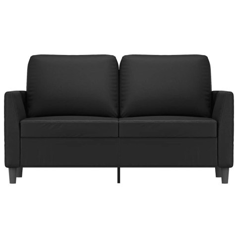 2-OSOBOWA SOFA CZARNA 120CM SZTUCZNA SKÓRA