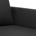 2-OSOBOWA SOFA CZARNA 120CM SZTUCZNA SKÓRA