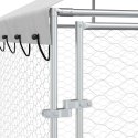 KOJEC DLA PSA Z DACHEM SREBRNY 10X6X2,5M STAL GALWANIZOWANA