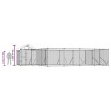 KOJEC DLA PSA Z DACHEM SREBRNY 10X6X2,5M STAL GALWANIZOWANA