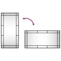 LUSTRO ŚCIENNE CZARNE 40X80CM PROSTOKĄTNE ŻELAZO