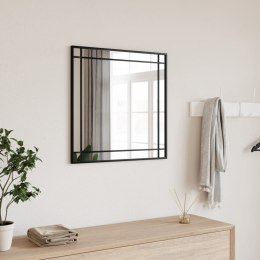 LUSTRO ŚCIENNE CZARNE 50X50CM KWADRATOWE ŻELAZO