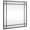 LUSTRO ŚCIENNE CZARNE 50X50CM KWADRATOWE ŻELAZO