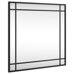 LUSTRO ŚCIENNE CZARNE 50X50CM KWADRATOWE ŻELAZO