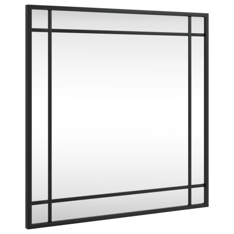LUSTRO ŚCIENNE CZARNE 50X50CM KWADRATOWE ŻELAZO