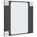 LUSTRO ŚCIENNE CZARNE 50X50CM KWADRATOWE ŻELAZO