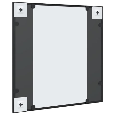 LUSTRO ŚCIENNE CZARNE 50X50CM KWADRATOWE ŻELAZO