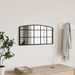 LUSTRO ŚCIENNE CZARNE 60X30CM ZAKOŃCZONE ŁUKIEM ŻELAZO