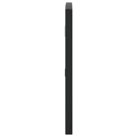 LUSTRO ŚCIENNE CZARNE 60X30CM ZAKOŃCZONE ŁUKIEM ŻELAZO
