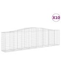 KOSZE GABIONOWE 10 SZT 400X50X100/120CM GALWANIZOWANE ŻELAZO