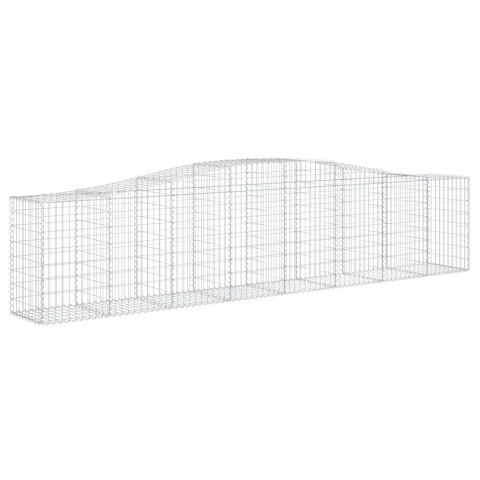 KOSZE GABIONOWE 10 SZT 400X50X80/100CM GALWANIZOWANE ŻELAZO