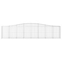 KOSZE GABIONOWE 10 SZT 400X50X80/100CM GALWANIZOWANE ŻELAZO