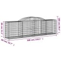 KOSZE GABIONOWE 13 SZT 300X50X80/100CM GALWANIZOWANE ŻELAZO
